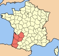 Aquitaine map